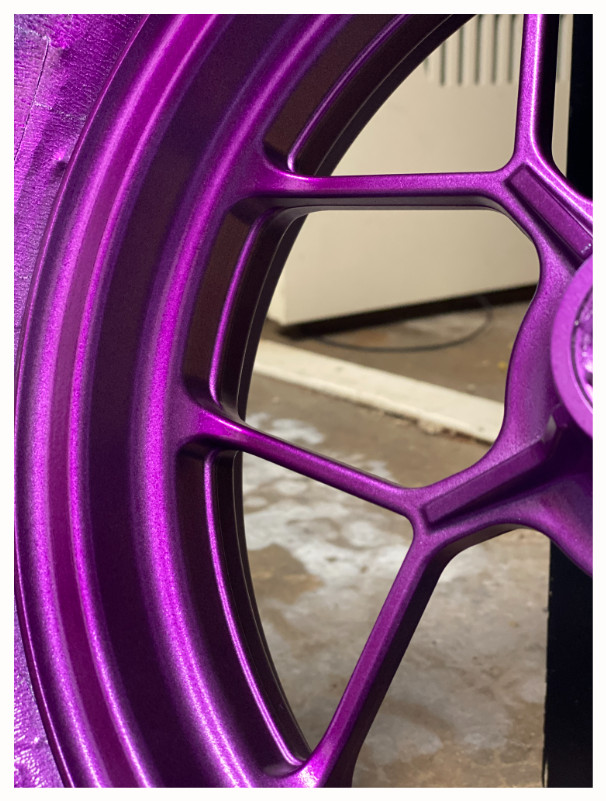 Metallic Purple Wheels Spray Paint Rim Steel Aluminum Chrome +Primer Coating 3PK