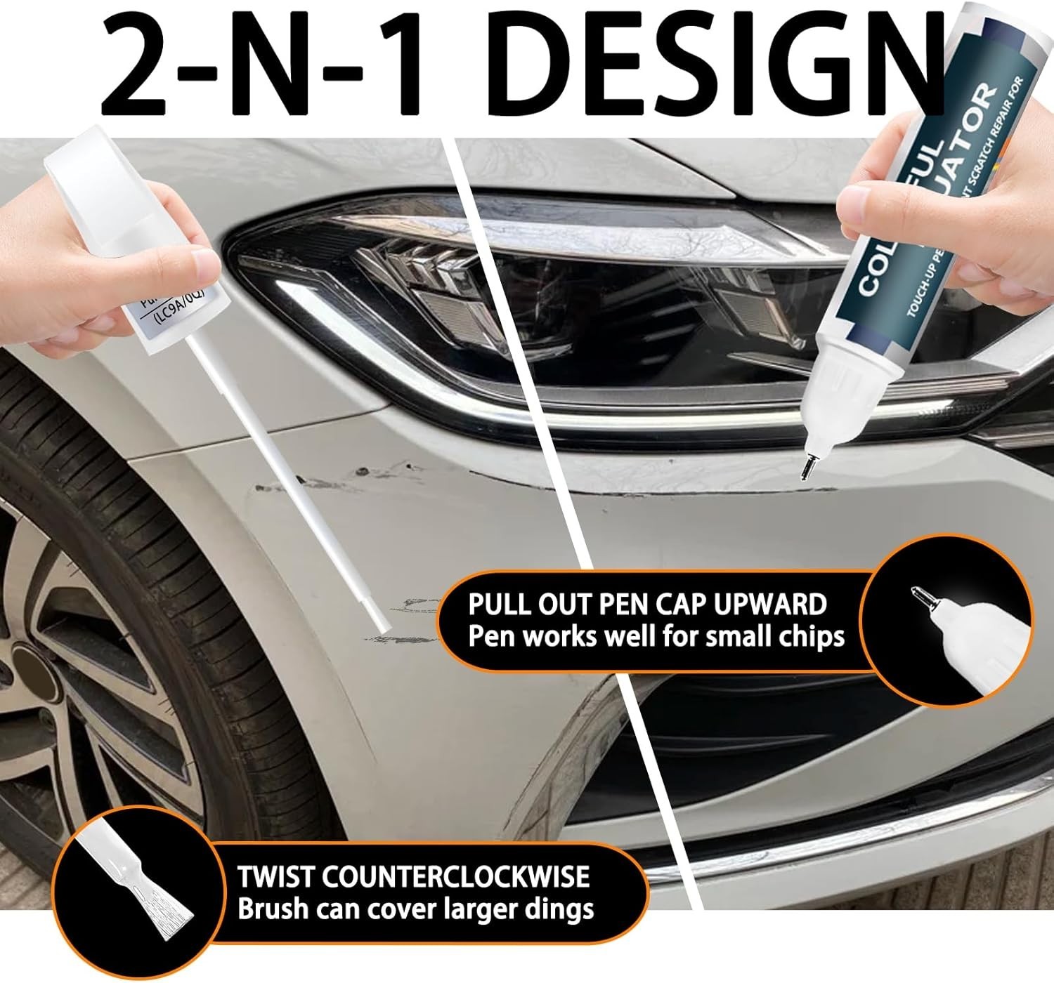 Pure White Pearl Touch Up Paint For Cars Automotive Car Paint Pen Scratch Repair
