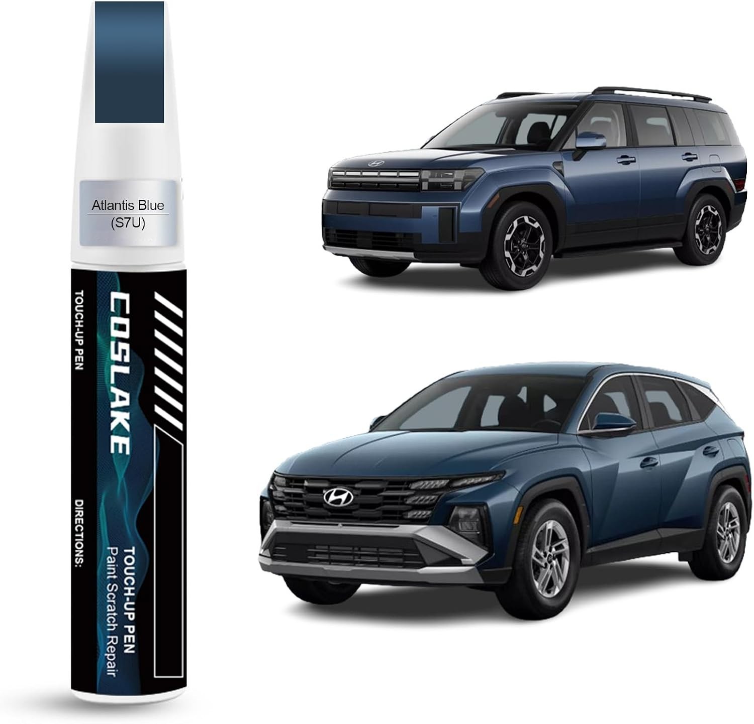 12ml Atlantis Blue Scratch Repair Pen for 2025 Tucson/Santa Fe – Hassle-Free
