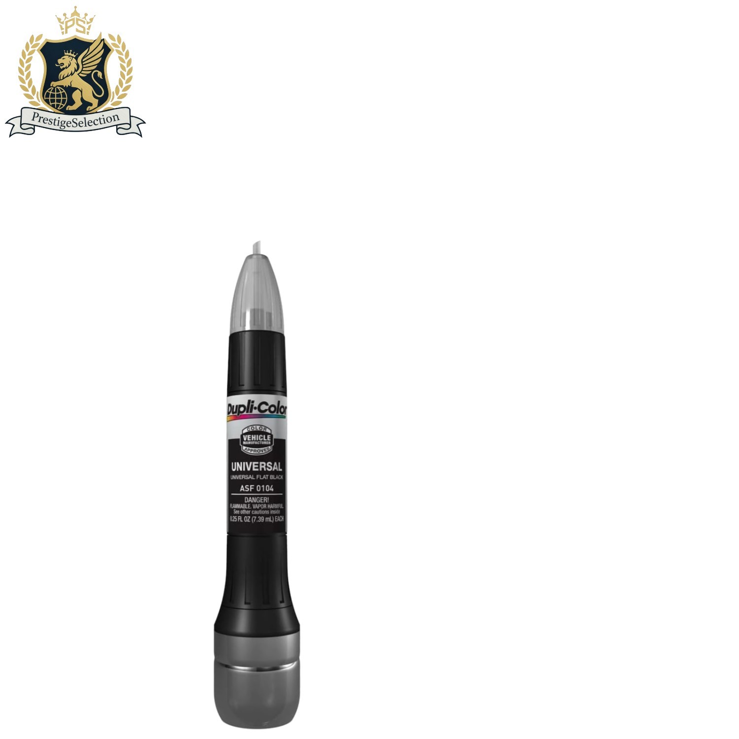 All-in-One 0.5 oz Universal Black Touch-Up Paint with Clear Coat & Applicators