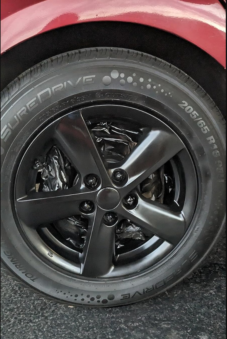 2PK Wheel Coating Spray Paint Car Trucks Black Enamel Rims Stop Rust Durable New