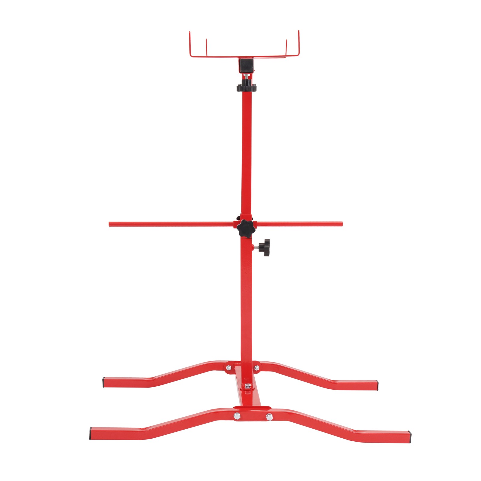 Auto Body Adjustable Paint Panel Stand Fender Bumper Steel Powder Coated Red