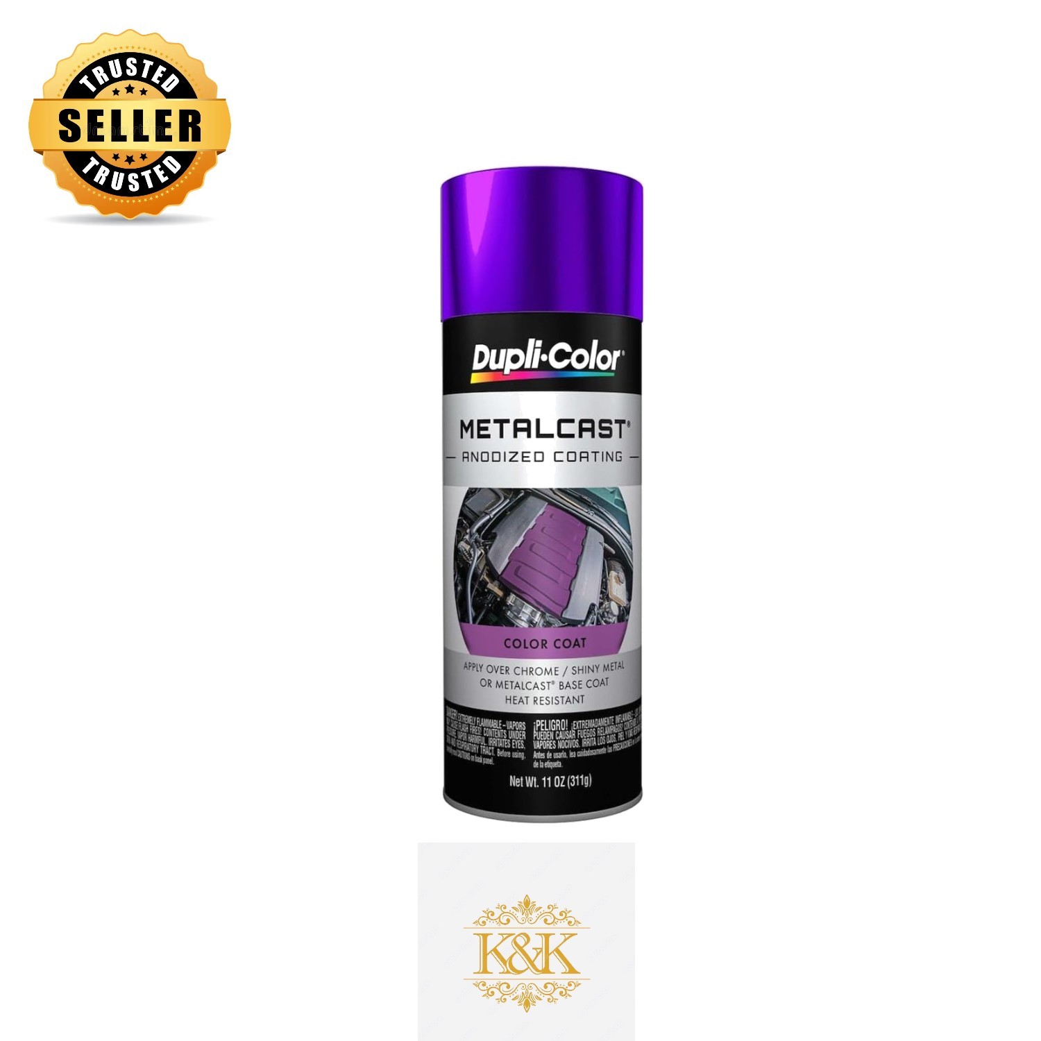Durable Purple Anodized Spray Paint – 11 oz Lacquer for Metal & Chrome Surfaces
