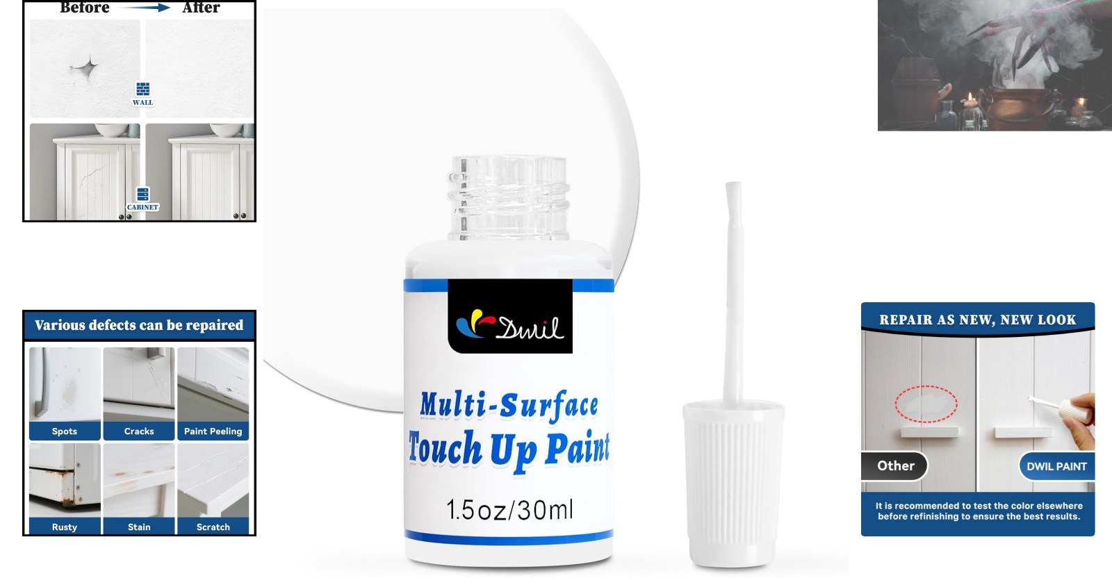 Personalize Your Space: Fast-Drying White Touch Up Paint for Interior & Exterior