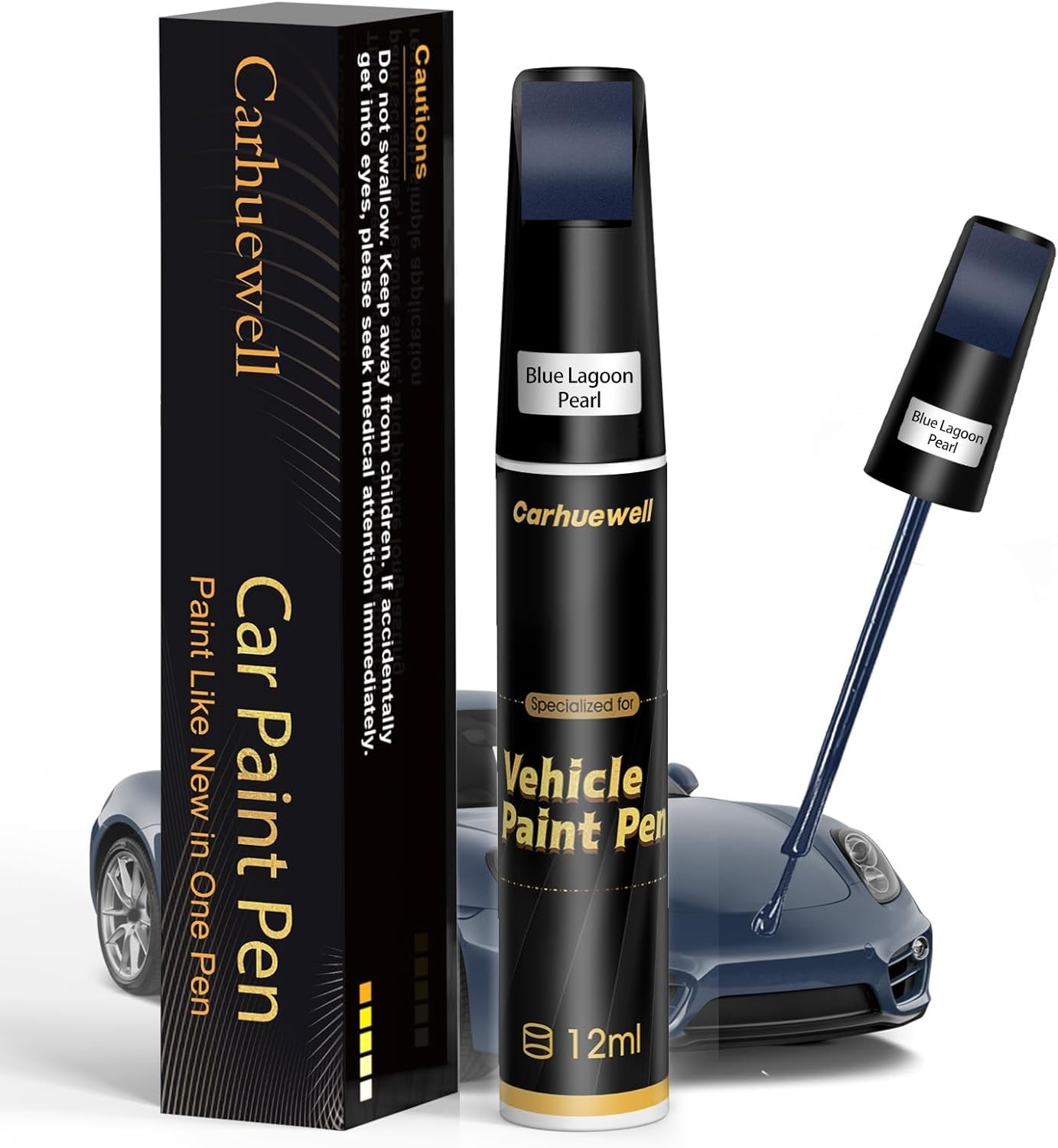 Blue Lagoon Pearl Car Paint Touch Up Pen – Rust Resistant & Easy Application