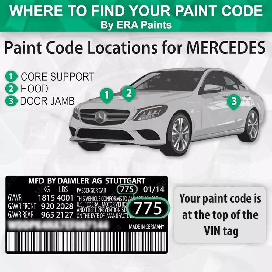 Premium Automotive Exterior Spray Paint System For Mercedes-Benz