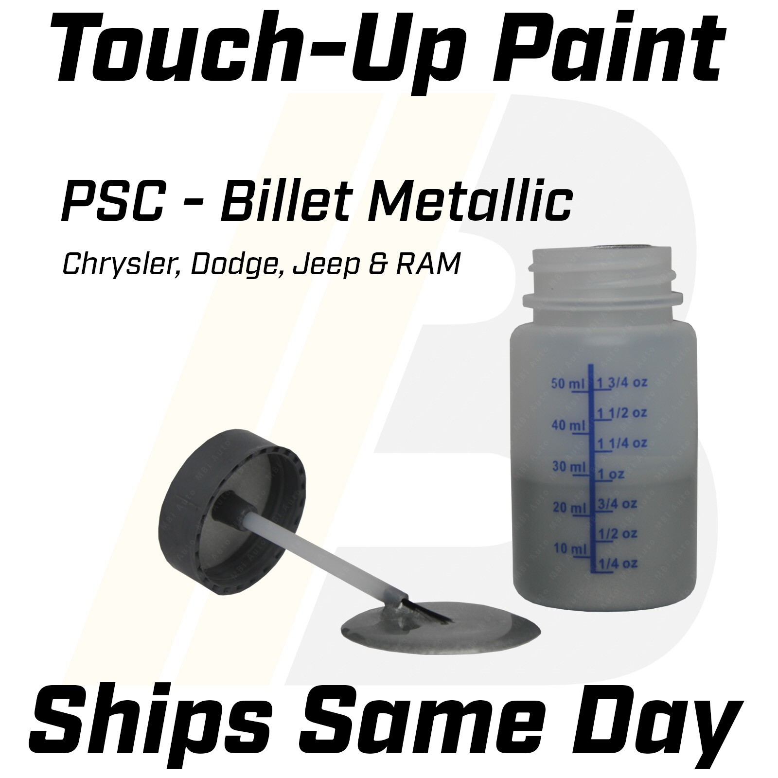 PSC Billet – 1 Oz Touch Up Paint Kit w/ Brush for Chrysler Dodge Jeep RAM