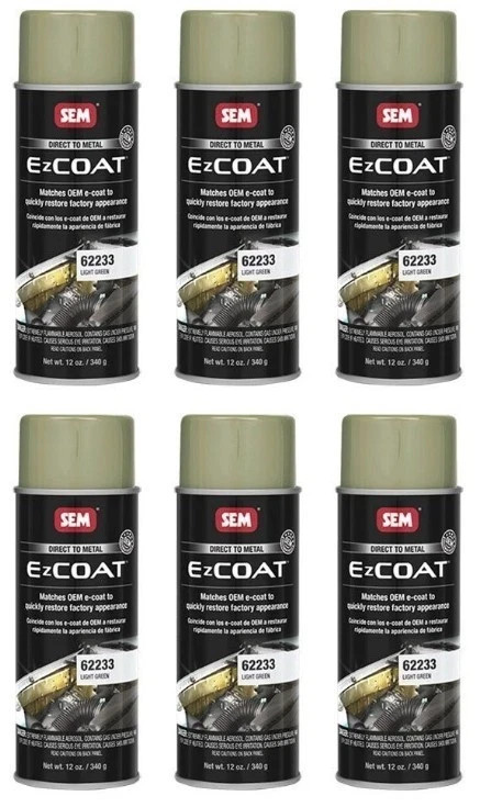SEM 62233 EZ Coat Light Green Direct To Metal Spray (6 Pack)