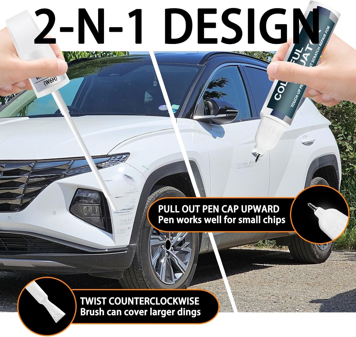 2-in-1 R2P Ultimate Red Touch Up Paint for Jeep & Hyundai – Scratch Repair Pen