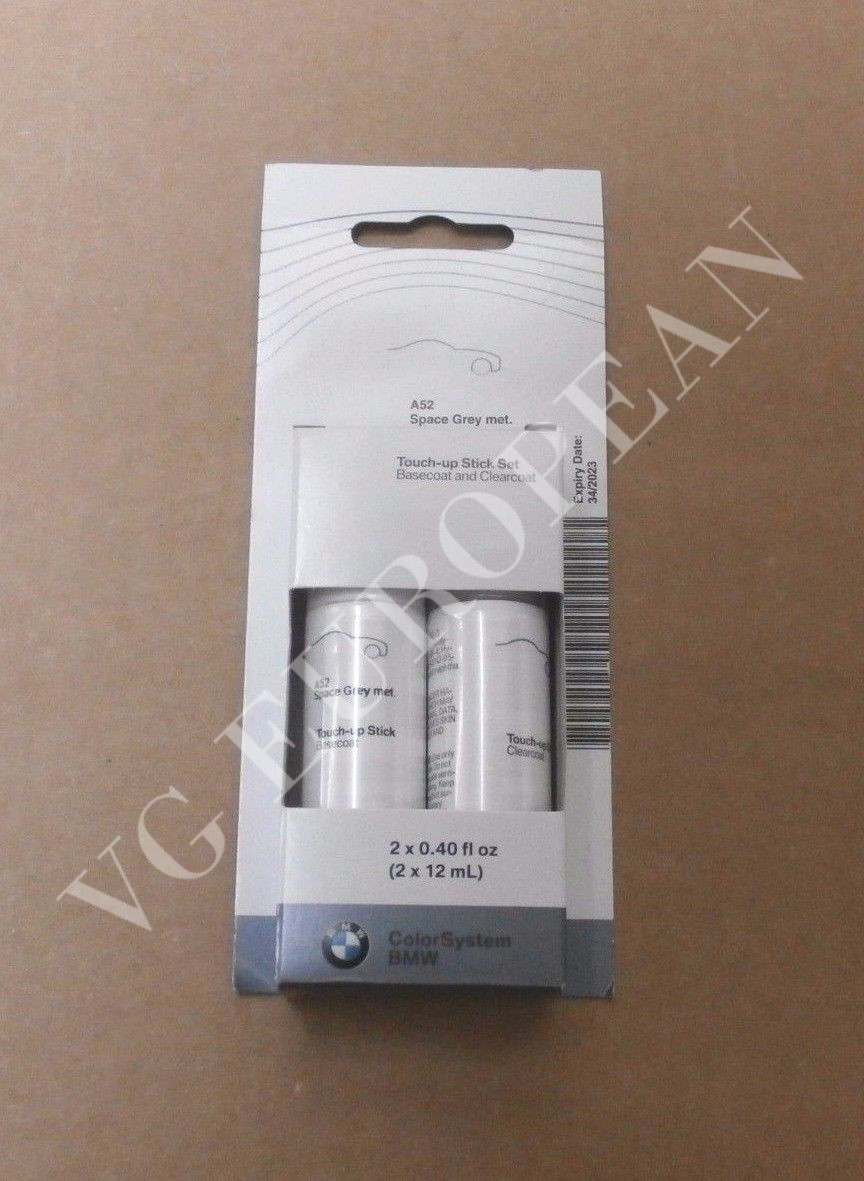BMW Genuine Factory Touch Up Paint Stick Set A52 Space Gray Metallic NEW