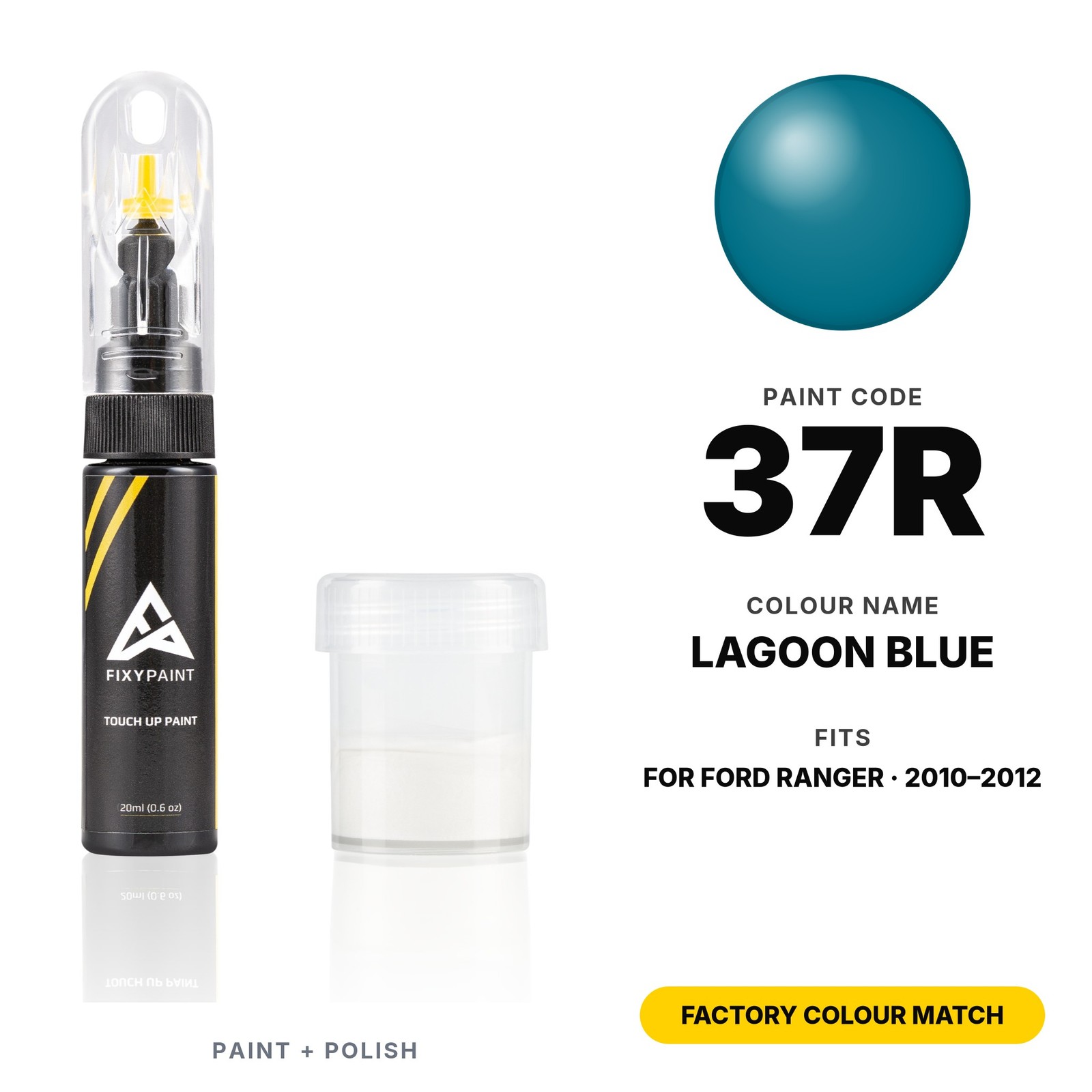 Touch Up Paint For Ford Ranger 37R Lagoon Blue Set Car Chip and Scratch Fix