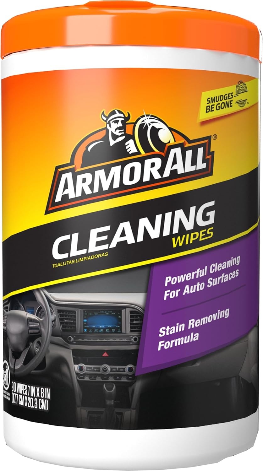 Armor All Car Cleaning Wipes, Wipes for Interior and Exterior, 90…