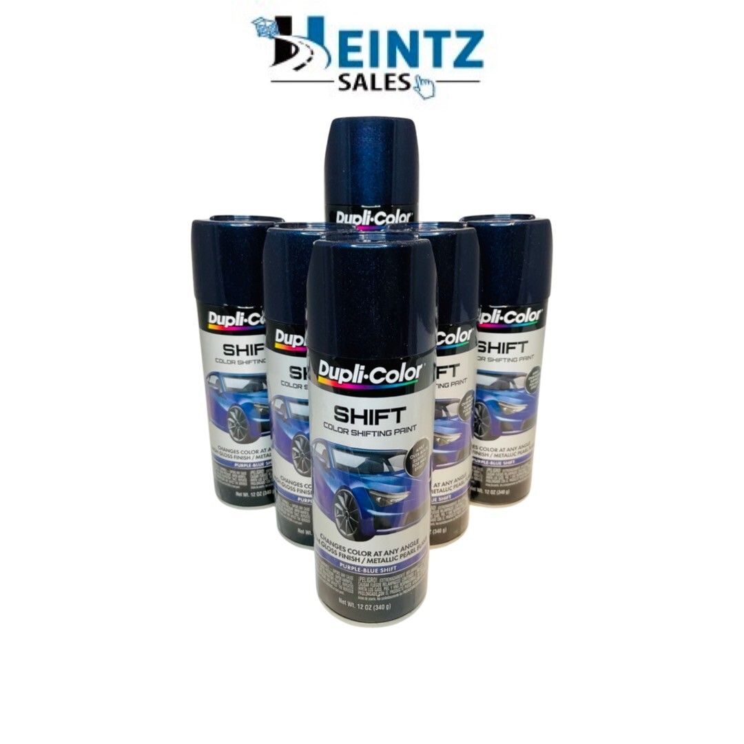 Duplicolor SH501- 6 PACK Purple-Blue SHIFT Color-Shifting Spray Paint – 12 oz.