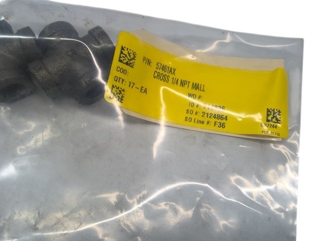 PIERCE CROSS 1/4 NPT MALL 57461AX NEW OEM 57461AX