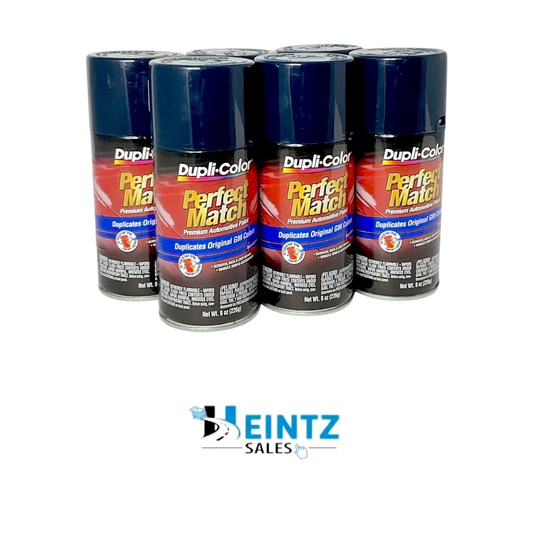 Duplicolor BGM0541 Perfect Match GM Dark Blue 8oz Aerosol 29 WA7349, 42 (6 PACK)