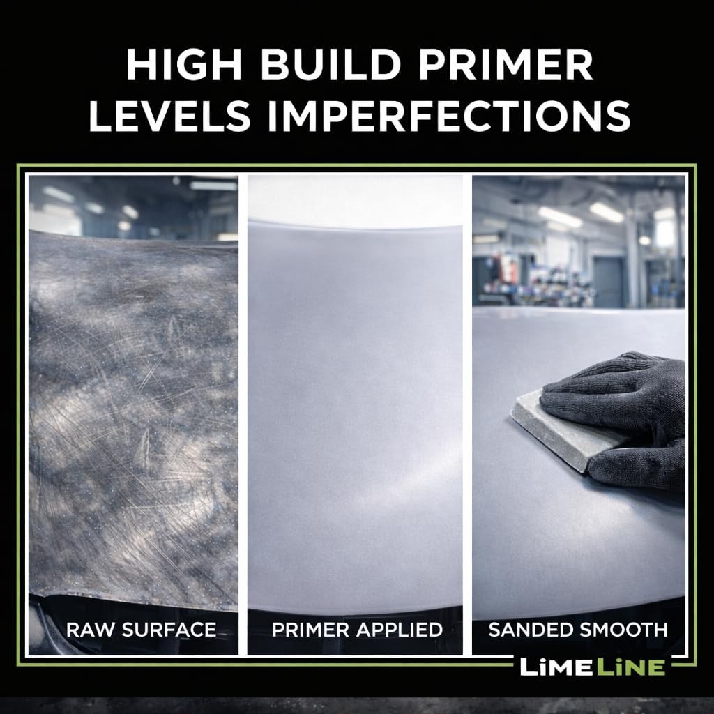 LiME LiNE 2K Urethane Primer Surfacer Aerosol – 2K Primer Spray Can – Pack of 1
