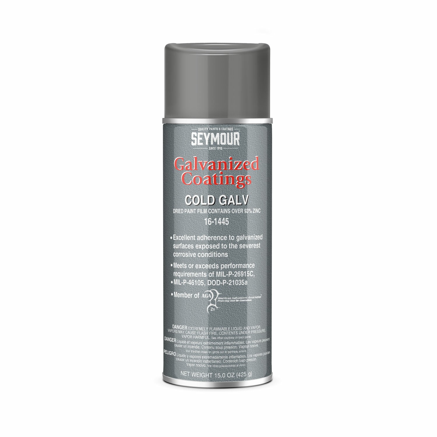 Seymour 16-1445 MRO Cold Galvanized Primer Spray Paint (15 oz)
