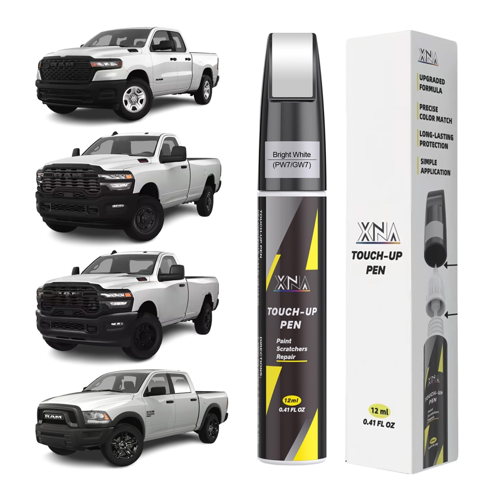 0.41 Fl Oz (Pack of 1), Bright White(PW7/GW7) for 2026 RAM 1500/2025…