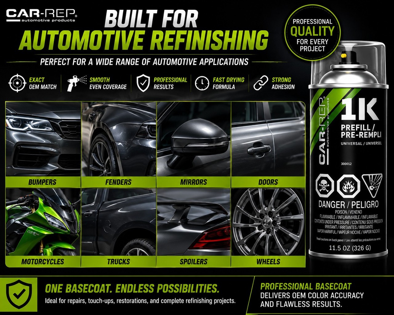 CAR-REP Basecoat Aerosol for 2025 Dodge Peel Out PL4, KL4
