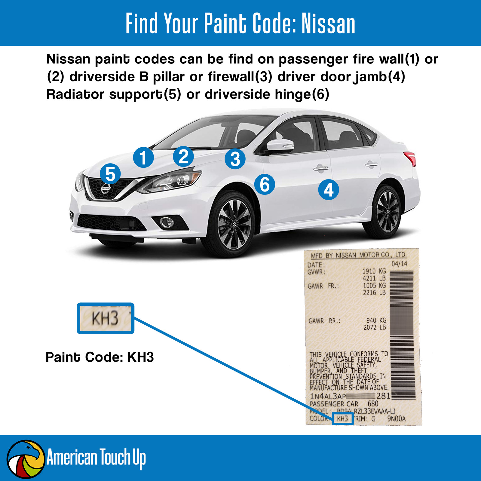 NISSAN Genuine OEM Automotive Touch Up Paint Spay/2K Spraymax KITS SELECT COLOR