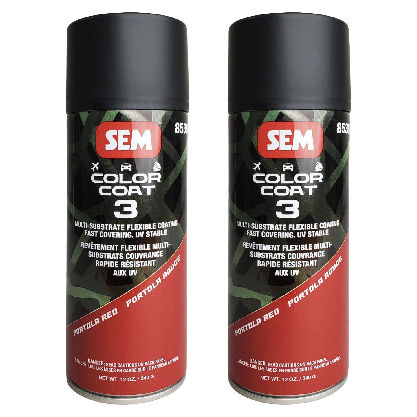 SEM 85363 Color Coat 3 Portola Red Flexible Coating 12 oz. (2 Pack)