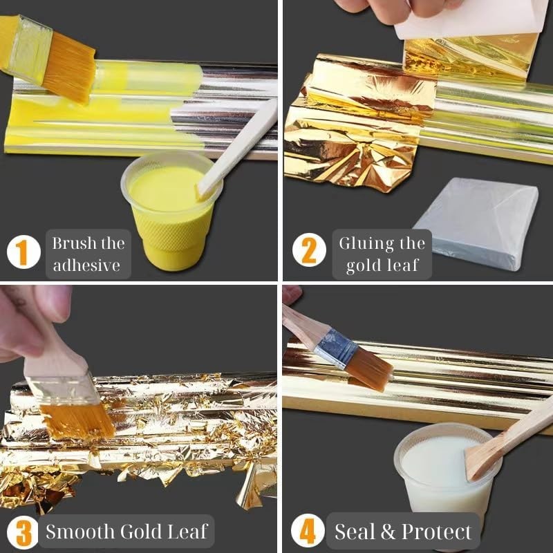 100ml Gold Leaf Adhesive & Protective Varnish – Ideal for Art and Restoration