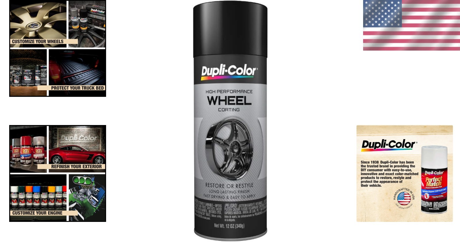 Acrylic Gloss Black Spray Paint – Superior Adhesion for Wheels – 12 oz