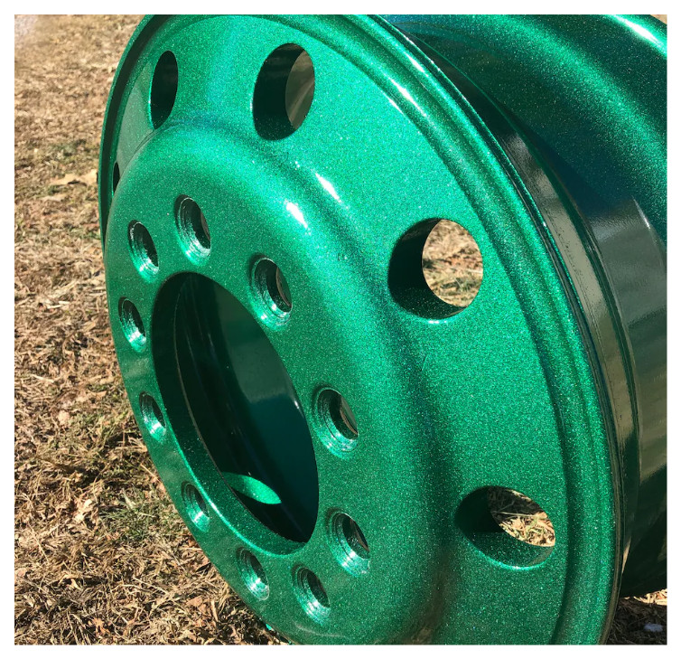 Metallic Green Chrome Wheels Spray Paint Rim Steel Aluminum +Primer Coating 3PK
