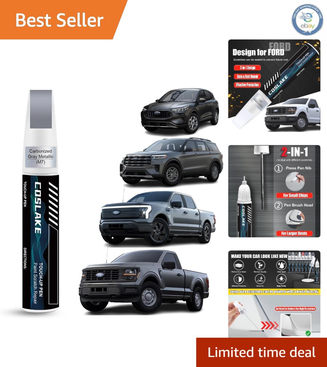 Carbonized Gray Touch-Up Paint for Ford – 12ml Scratch Repair Solution