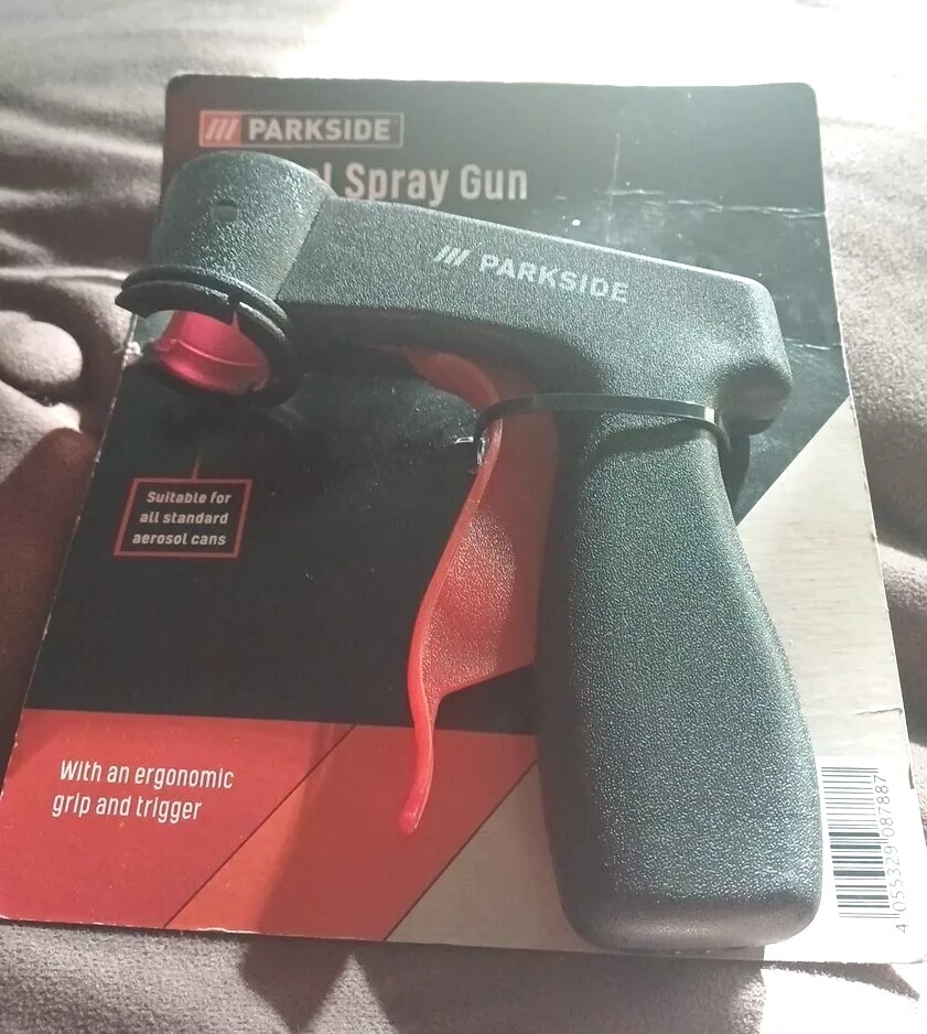Parkside Aerosol Spray Gun – suitable for all standard aerosol cans Free Post