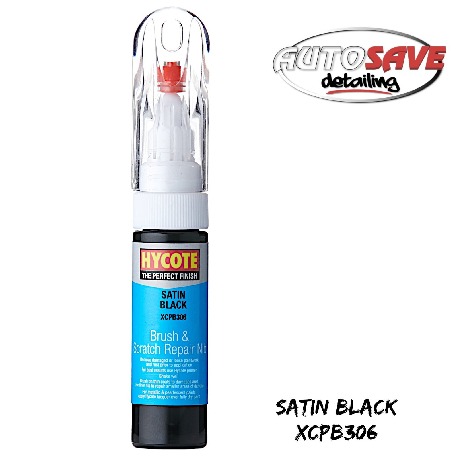 Hycote – Colour Touch Up Brush Paint XCPB306 Satin Black 12.5ml