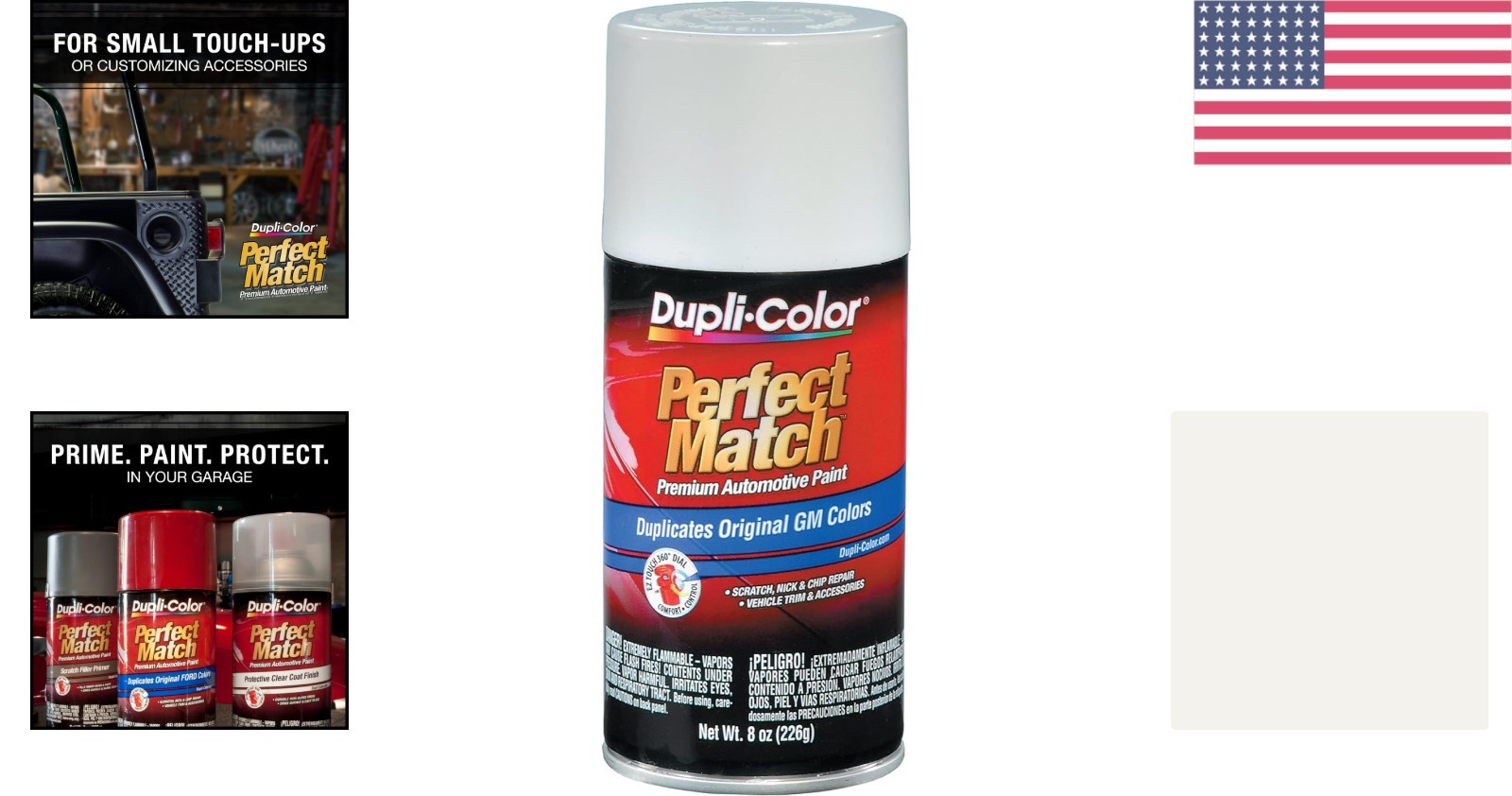 High-Quality General Motors Olympic White Spray Paint – 8 oz with Gloss Finish