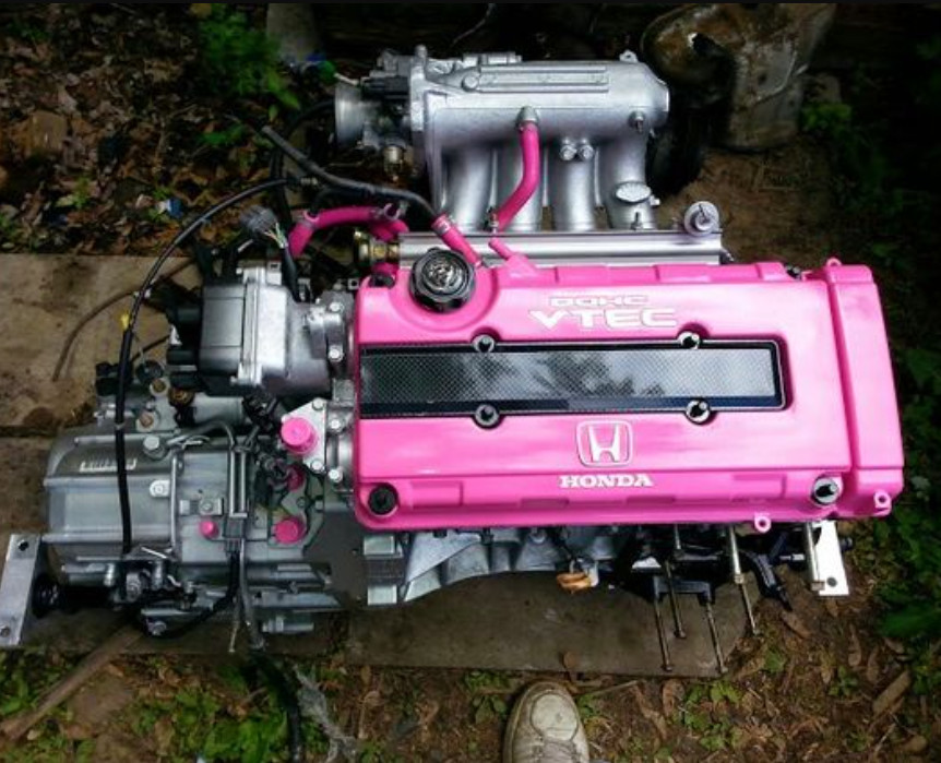 6PK Pink Spray Paint Wheels Rim Valve Cover Engine Caliper High Heat Coating