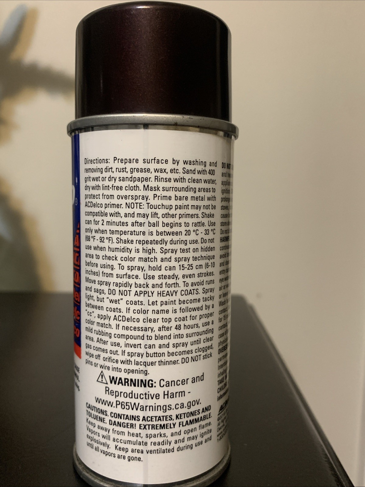 ACDelco GM Touch Up Spray Paint WA326E GLR Rowan Metallic Red 1936946