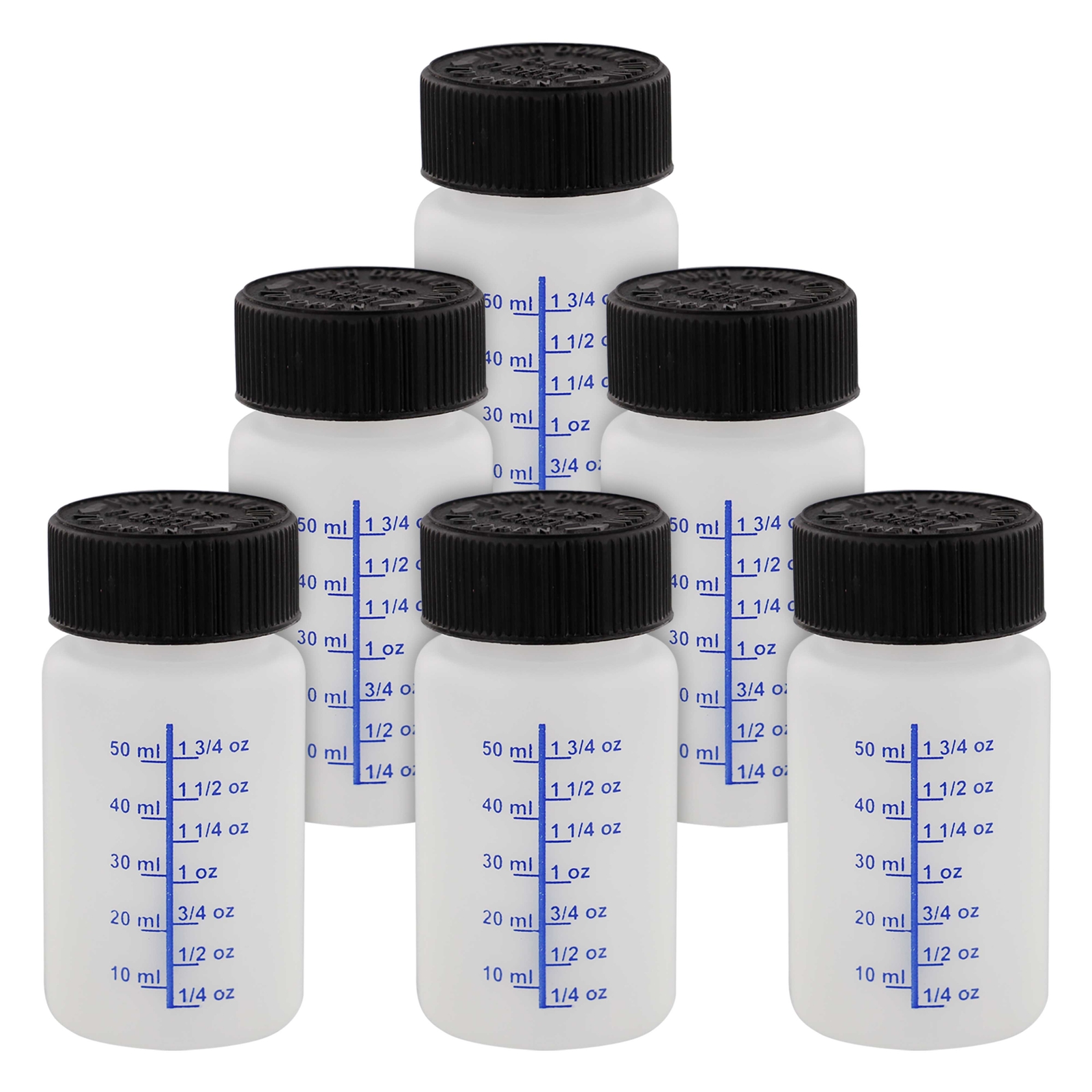 6 – 60 ml Paint Touch Up Bottles with Child Safety Lids, Auto Car House Paint