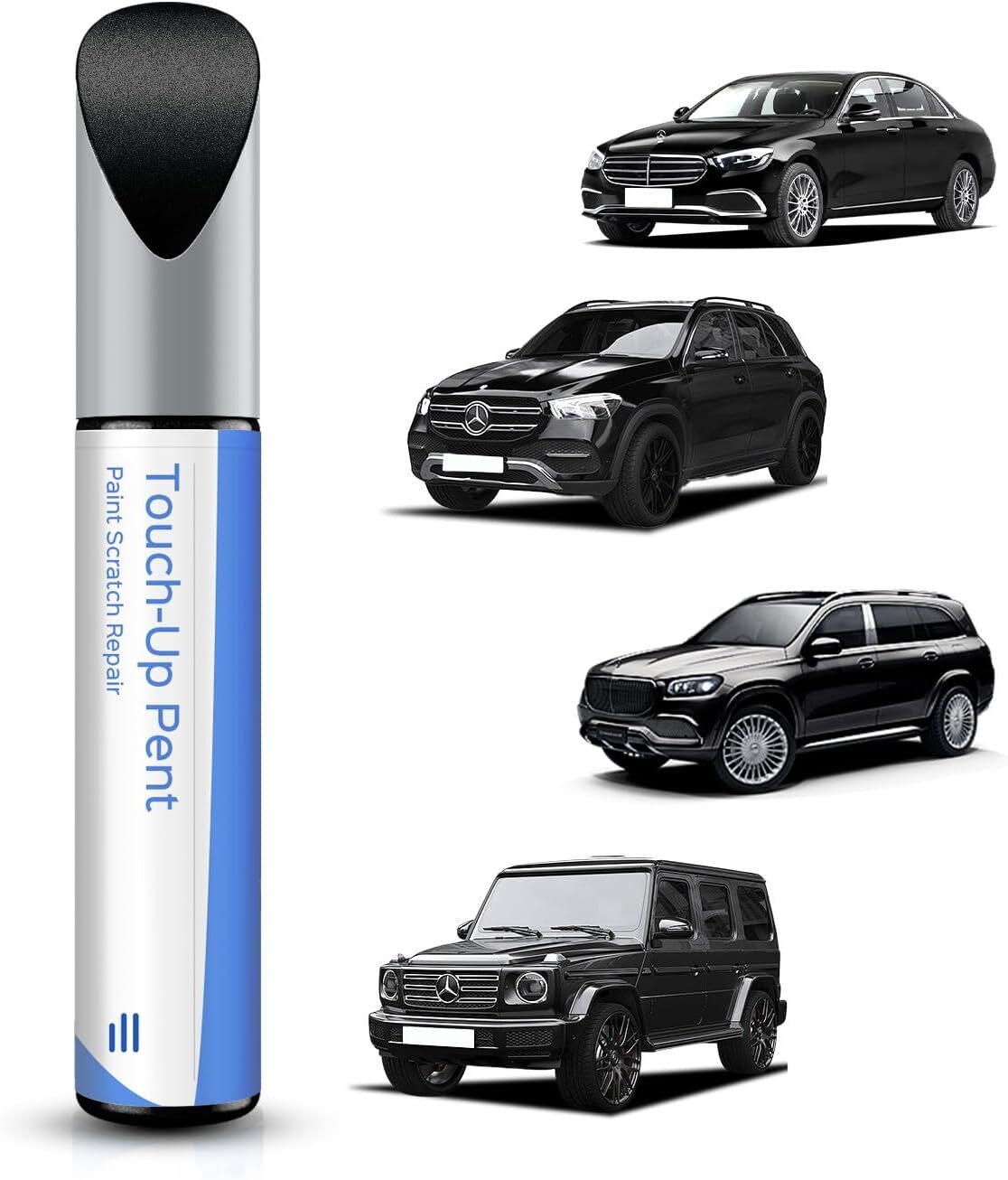 197 9197 Obsidian Black Metallic Mercedes Touch Up Paint Coating Pen Exact Match
