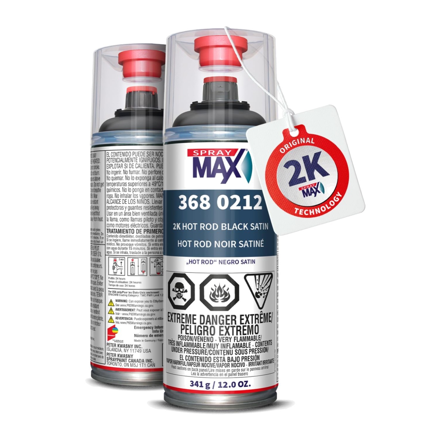 Hot Rod Black Spray Paint – Semi-Gloss Finish, UV Resistant