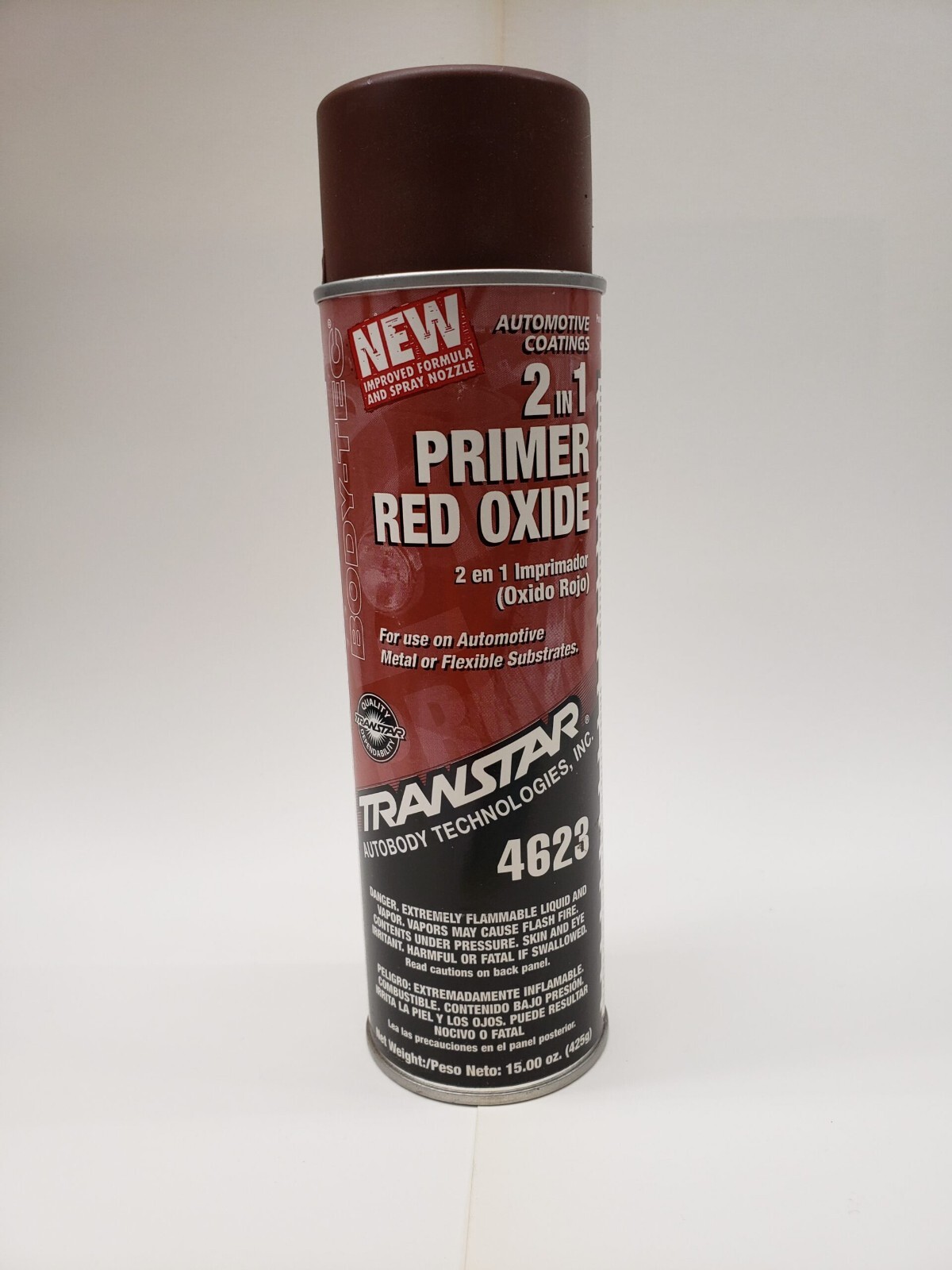 TRANSTAR 4623 2 in 1 Primer, 20 oz Aerosol Can, Red, 15 to 20 min Dry Curing