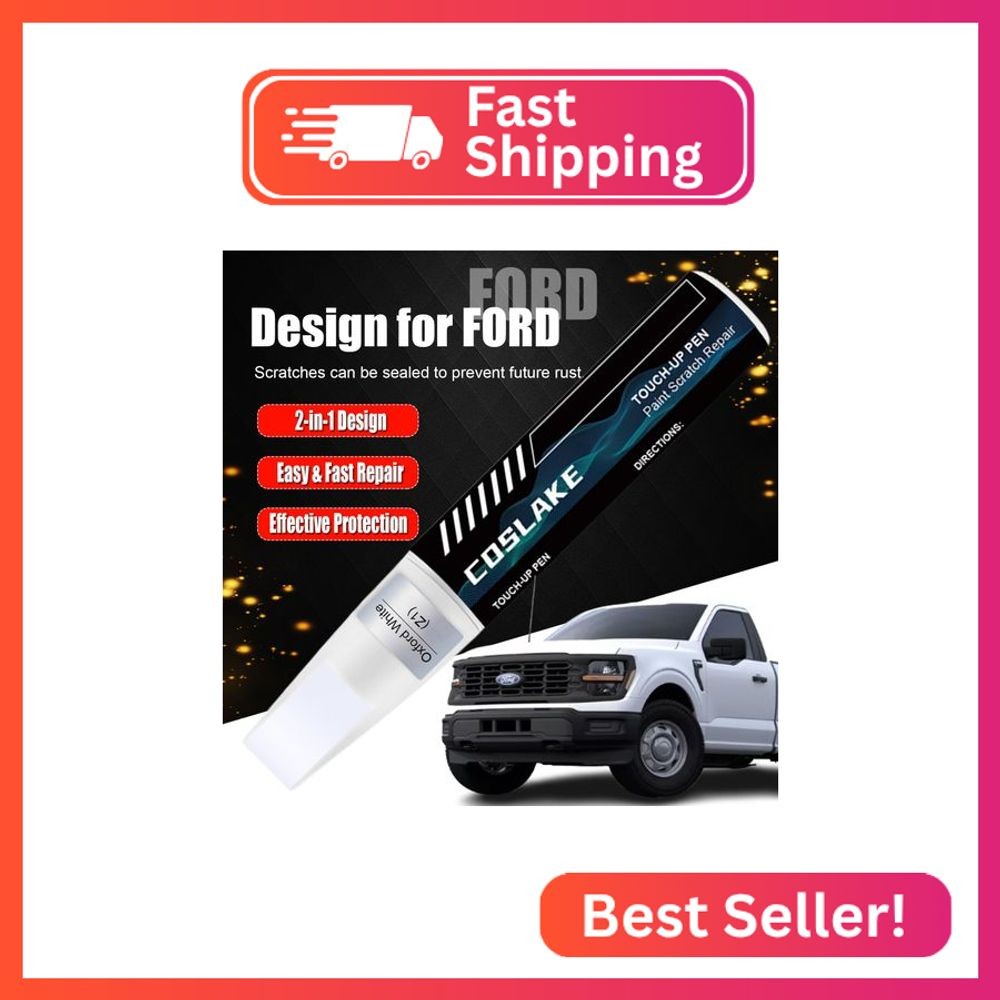 COSLAKE Car Touch Up Paint(Ruby Red Metallic Tinted Clearcoat(RR)) for Ford, Car
