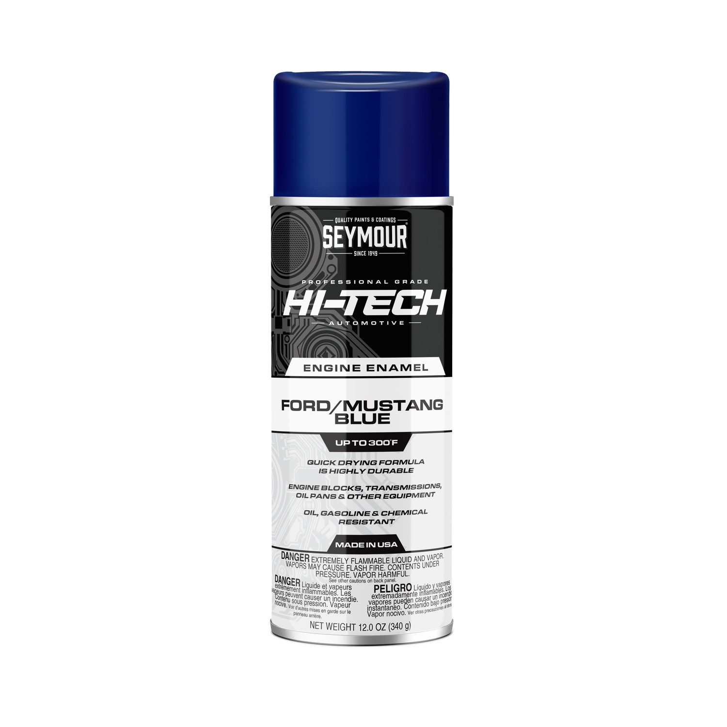 Seymour EN-56 Hi-Tech Engine Enamel Spray PaintFord Mustang Blue (12 oz)