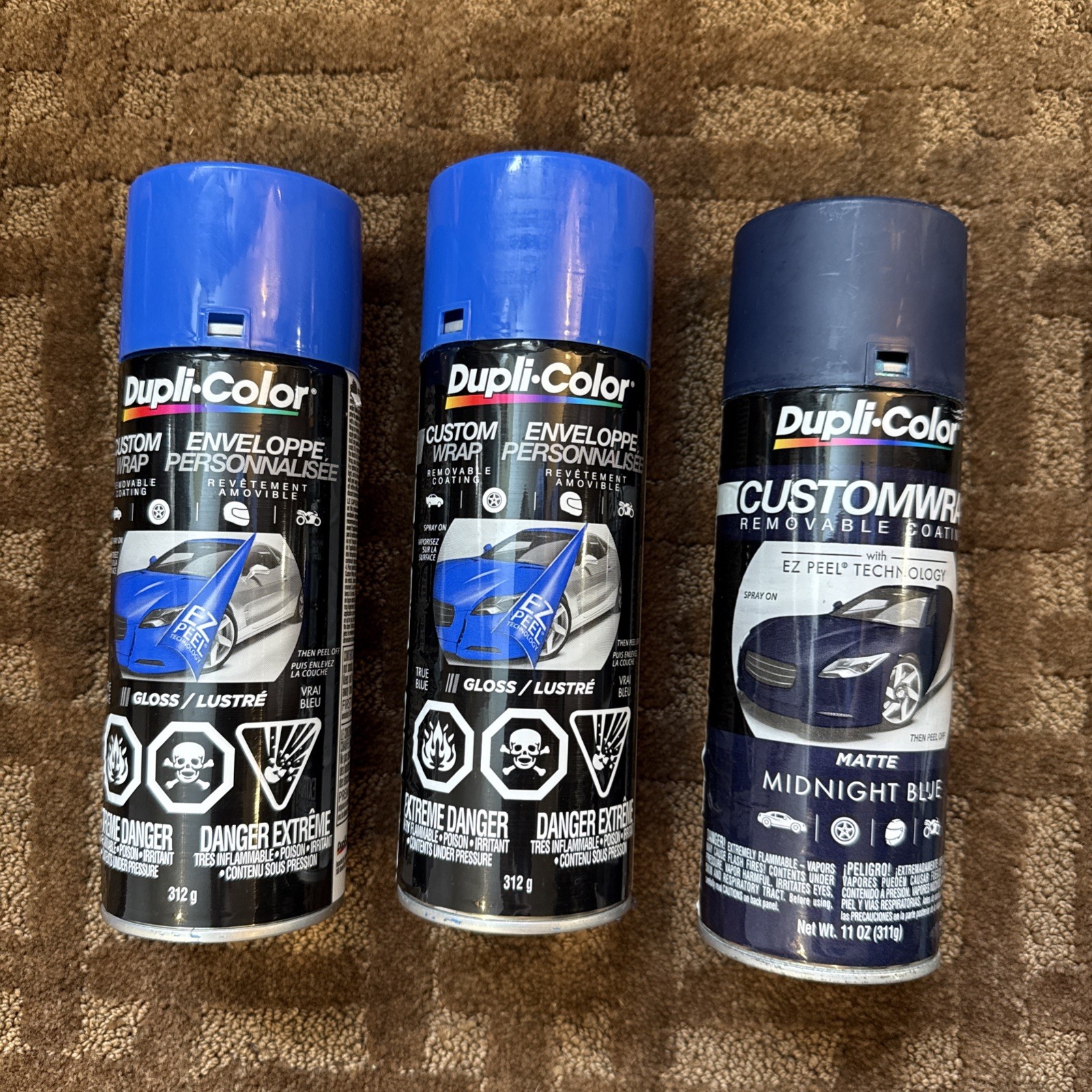 Dupli Color Custom Wrap- (2) cans of True Blue & (1) can of Midnight Blue 11oz