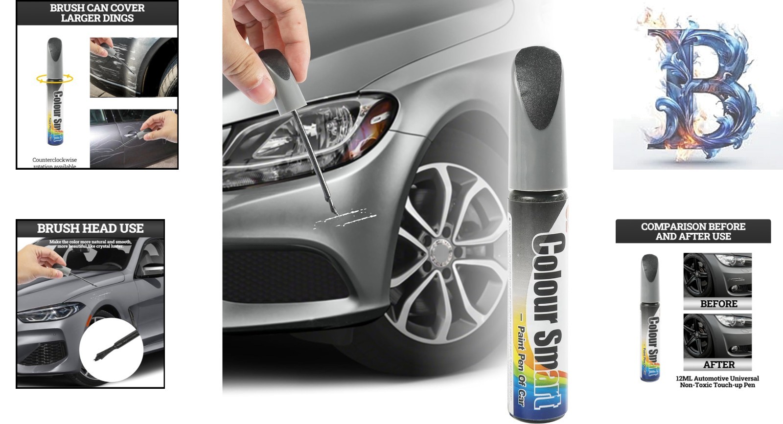 Automotive Paint Scratch Remover – Precision Brush Pen for Seamless Repairs