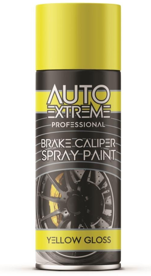 3 x YELLOW GLOSS BRAKE CALIPER SPRAY PAINT HI TEMPERATURE AUTO AEROSOL 400ML NEW