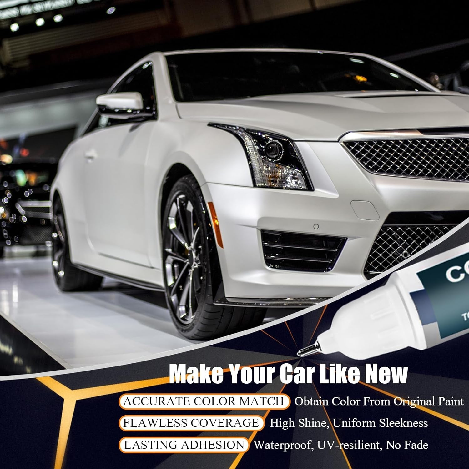 Black Raven(GBA/WA8555) Touch Up Paint Compatible with Cadillac, Car Paint Pen S