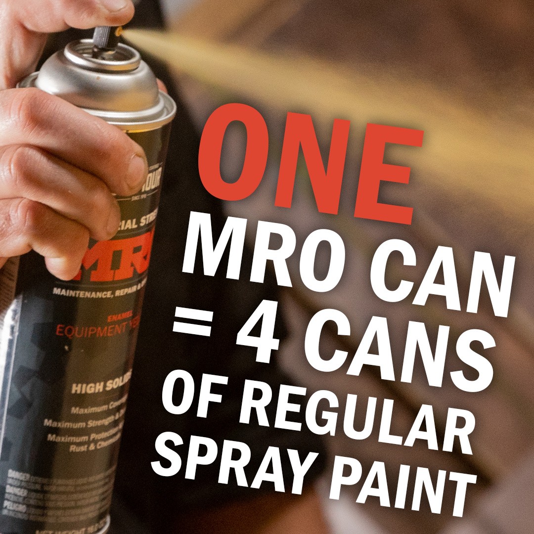 Seymour 620-1417 MRO Industrial-Grade High Solids Spray Paint Dark Gray (16 oz)
