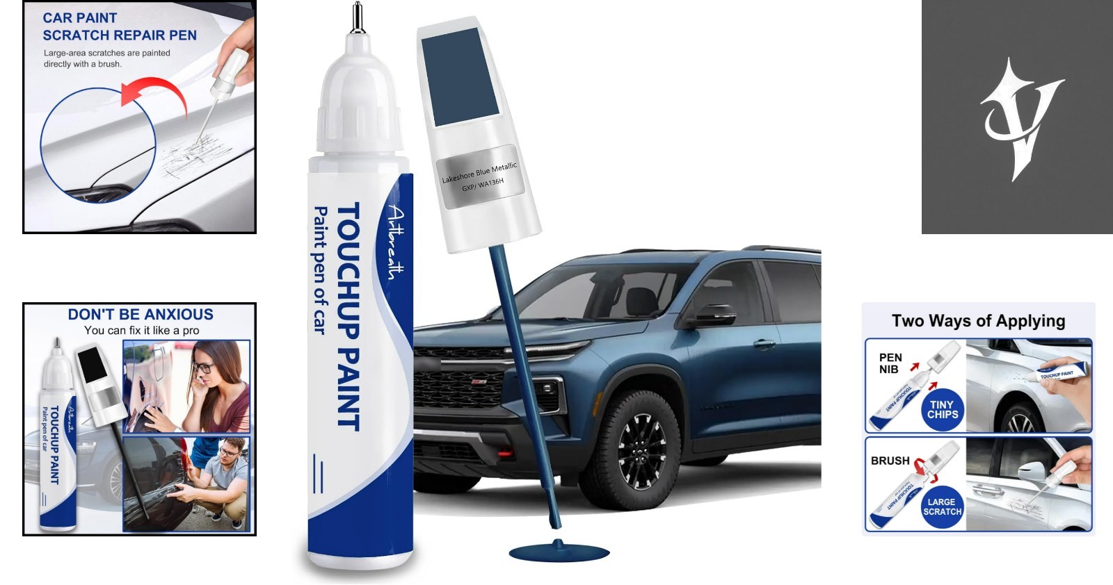 Lakeshore Blue Metallic Touch Up Paint for Chevrolet – Effortless Scratch Repair