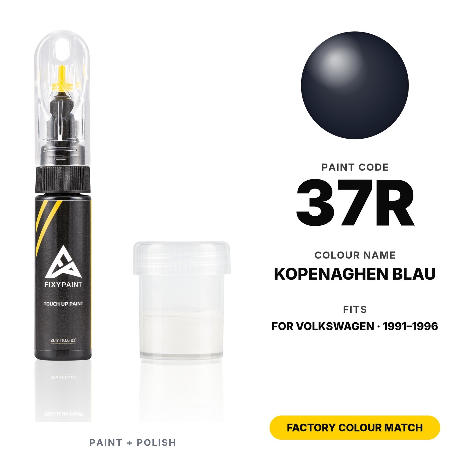 Touch Up Paint For Volkswagen 37R Kopenaghen Blau Set Auto Panel Scratch Repair