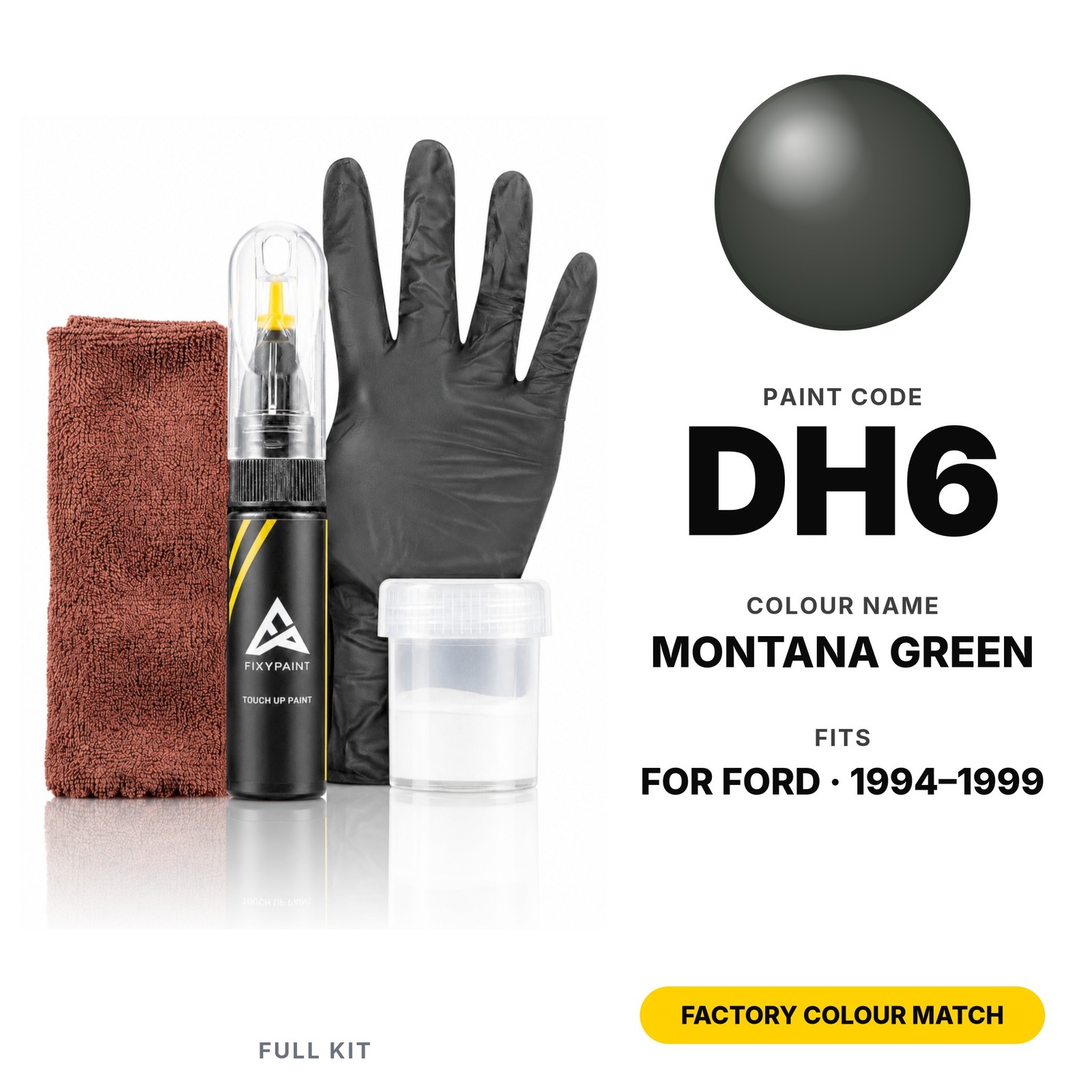 Touch Up Paint For Ford DH6 Montana Green Full Kit Factory Auto Paint Match