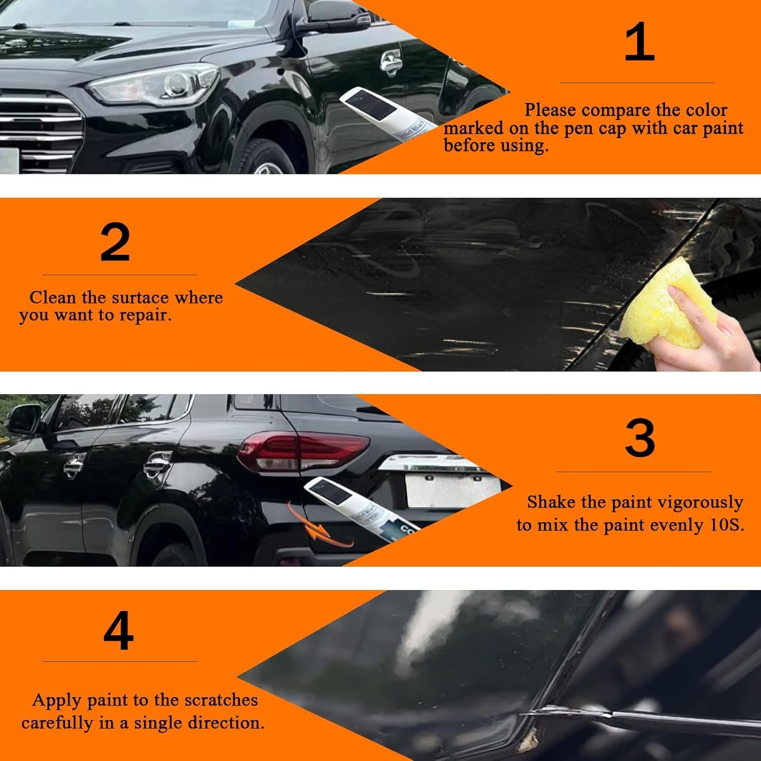 Hyundai-Compatible Touch Up Paint WC9 Hyper White – Quick Scratch Repair Kit
