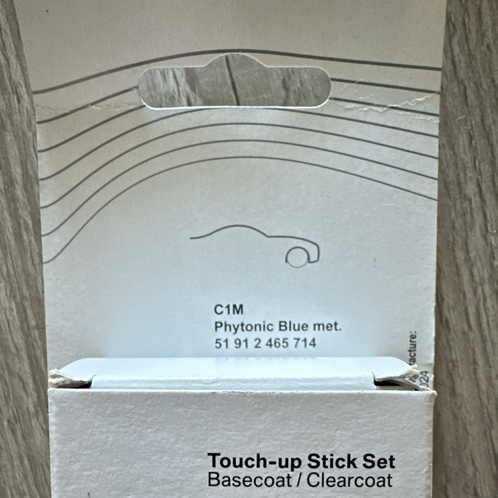 BMW Touch Up Stick Set Pythonic Blue Basecoat Clearcoat